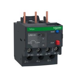 Schneider LRD01 thermal overload relays - 0.1 to 0.16 A 